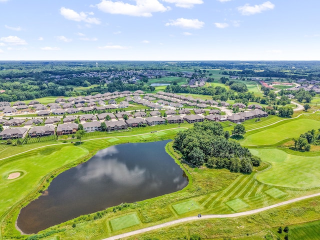 1107 Marcassin Dr, Columbia, MO 65201 - aerial view of residential area with a nearby body of water and a golf course