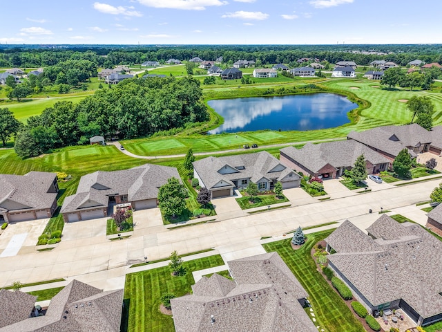1107 Marcassin Dr, Columbia, MO 65201 - aerial view of residential area featuring a large body of water