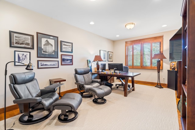 1107 Marcassin Dr, Columbia, MO 65201 - office area with recessed lighting
