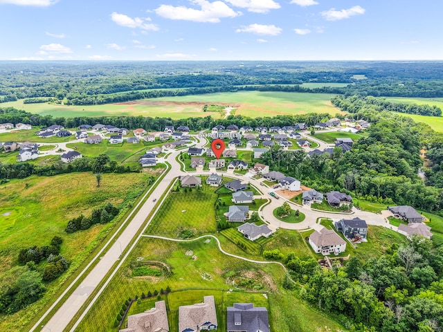 613 Red Feather Ct, Columbia, MO 65203 - aerial overview of property's location featuring nearby suburban area