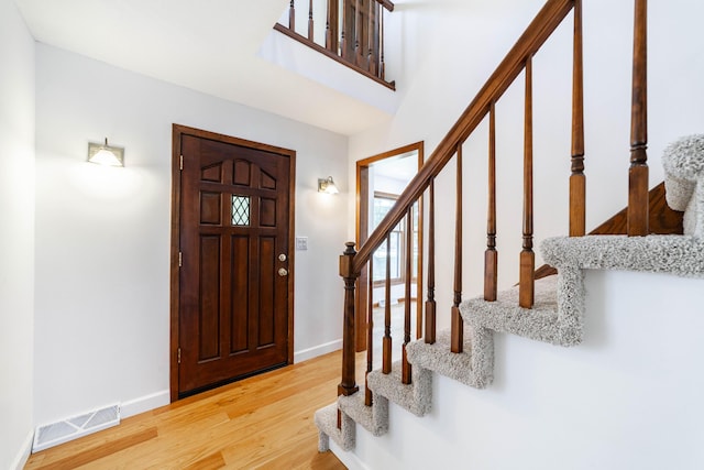 3112 Crestwood Ln, Columbia, MO 65203 - entryway with stairway and light wood-style floors