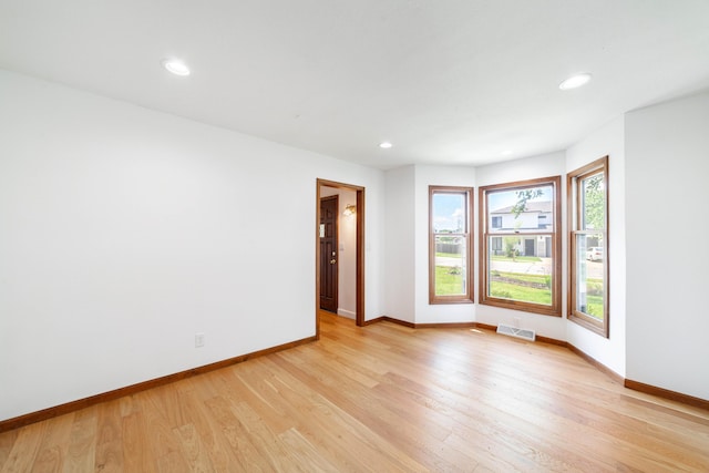 3112 Crestwood Ln, Columbia, MO 65203 - spare room with light wood-type flooring and recessed lighting