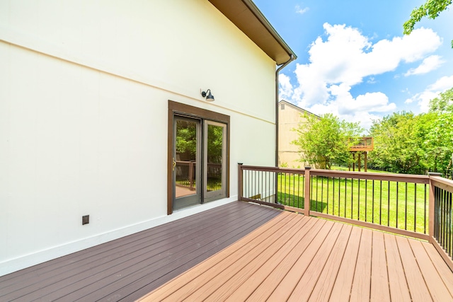 3112 Crestwood Ln, Columbia, MO 65203 - deck featuring a yard