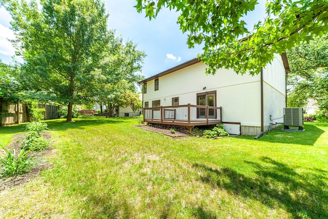 3112 Crestwood Ln, Columbia, MO 65203 - view of yard featuring a deck