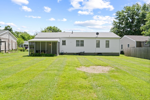 709 Clayton St, Columbia, MO 65203 - rear view of property with a sunroom