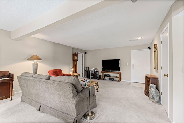 2710 Rollins Rd Unit A-1, Columbia, MO 65203 - living area with light carpet and baseboards