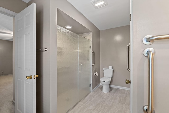 3707 Woodridge Ct, Columbia, MO 65201 - bathroom with a shower stall and toilet