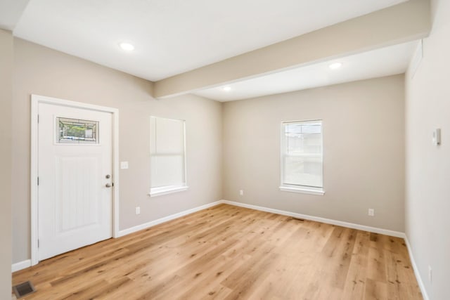1101 Pannell St, Columbia, MO 65201 - entrance foyer featuring light wood-style flooring and recessed lighting
