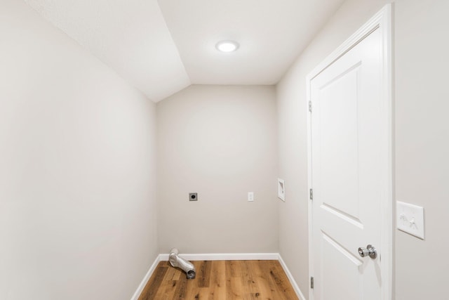 1101 Pannell St, Columbia, MO 65201 - washroom with electric dryer hookup and light wood-style flooring