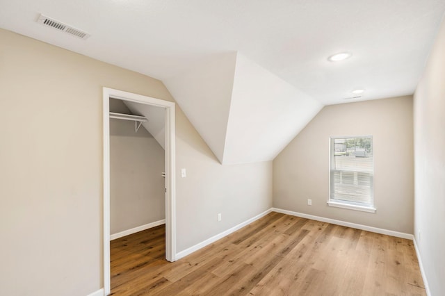 1101 Pannell St, Columbia, MO 65201 - bonus room with light wood-type flooring, lofted ceiling, and recessed lighting