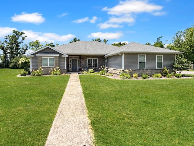 307 Jameson Dr, Ashland, MO 65010 - single story home featuring a front yard and roof with shingles