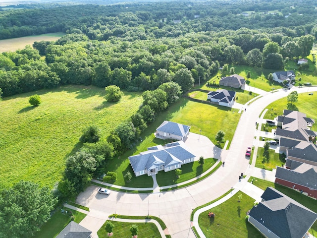 3824 Canyon Ridge Dr, Columbia, MO 65202 - aerial view of residential area with a heavily wooded area