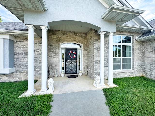 3824 Canyon Ridge Dr, Columbia, MO 65202 - entrance to property with covered porch and brick siding