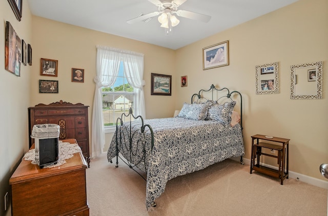 3824 Canyon Ridge Dr, Columbia, MO 65202 - bedroom with carpet flooring and ceiling fan