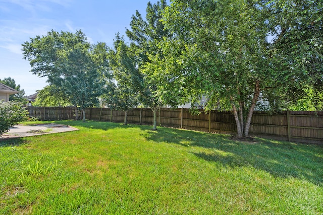 3106 Crabapple Ln, Columbia, MO 65203 - fenced backyard featuring a patio area