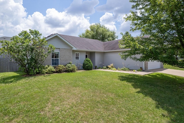 3810 Crocodile Dr, Columbia, MO 65202 - ranch-style home with concrete driveway and an attached garage