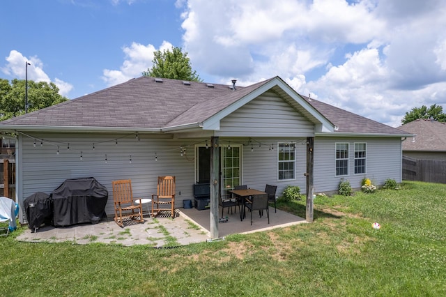 3810 Crocodile Dr, Columbia, MO 65202 - rear view of property featuring a patio and roof with shingles