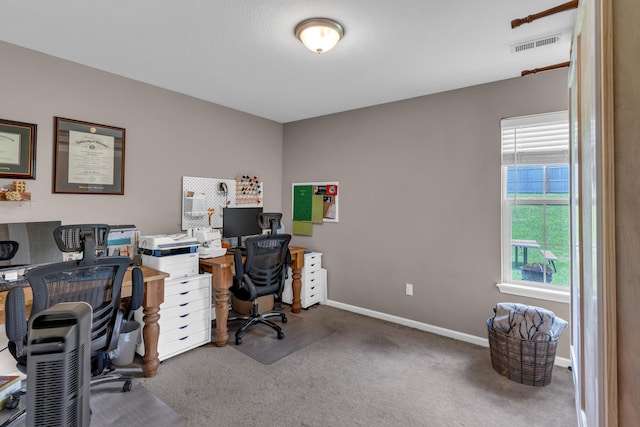 3810 Crocodile Dr, Columbia, MO 65202 - carpeted home office featuring baseboards