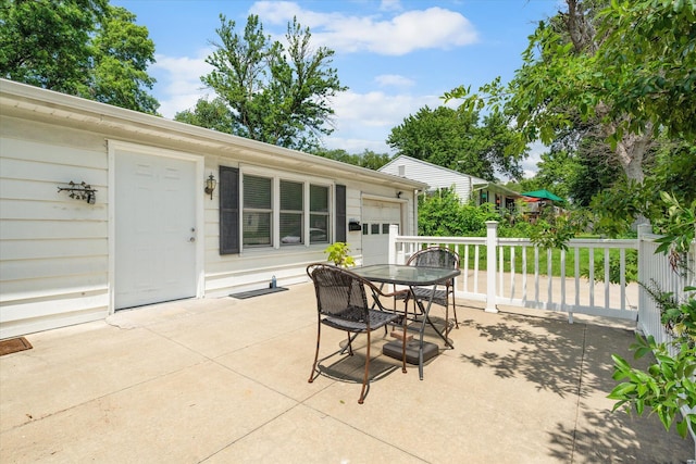 201 Ruby Ln, Columbia, MO 65203 - view of patio with outdoor dining space