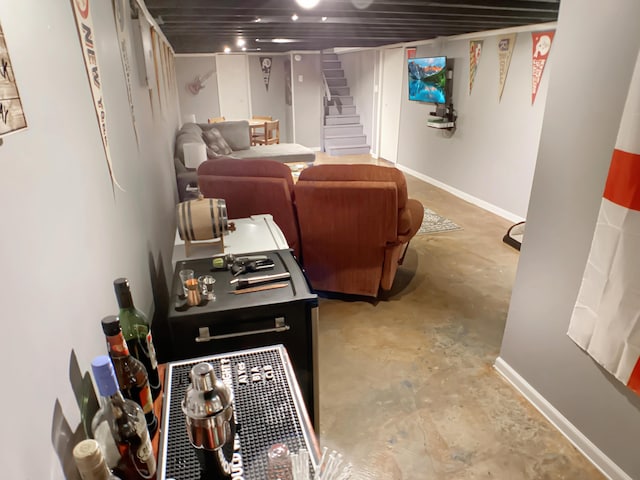 113 E El Cortez Dr, Columbia, MO 65203 - finished basement with stairway and baseboards