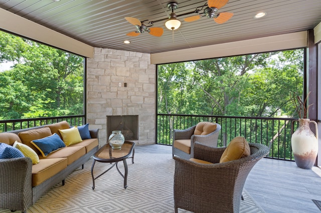 1880 W Cresskill Dr, Columbia, MO 65203 - sunroom / solarium featuring healthy amount of natural light