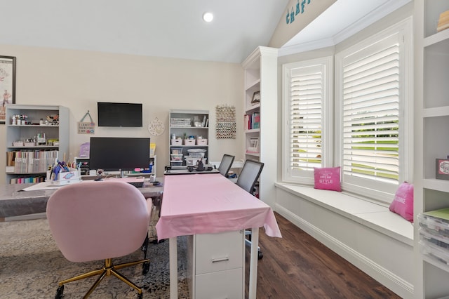 1880 W Cresskill Dr, Columbia, MO 65203 - office space with dark wood-type flooring and recessed lighting