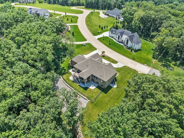 1880 W Cresskill Dr, Columbia, MO 65203 - aerial view of a heavily wooded area
