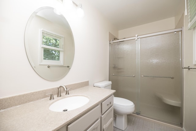 6303 S Old Village Rd, Columbia, MO 65203 - full bath with vanity and a shower with shower door