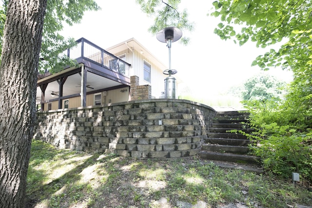 6303 S Old Village Rd, Columbia, MO 65203 - view of property exterior with a ceiling fan