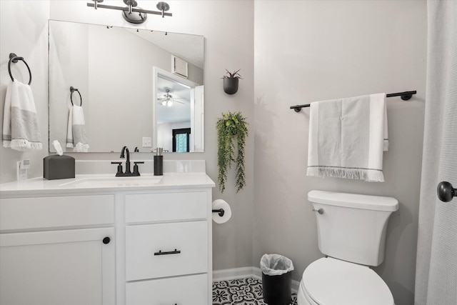 706 Park Deville Pl, Columbia, MO 65203 - full bath with vanity and ceiling fan