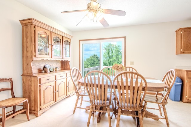 11657 Fletcher Ln, Holts Summit, MO 65043 - dining space featuring a ceiling fan