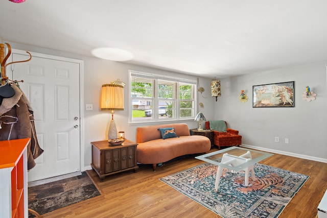 5704 N Teresa Dr, Columbia, MO 65202 - living area featuring light wood-style floors and baseboards