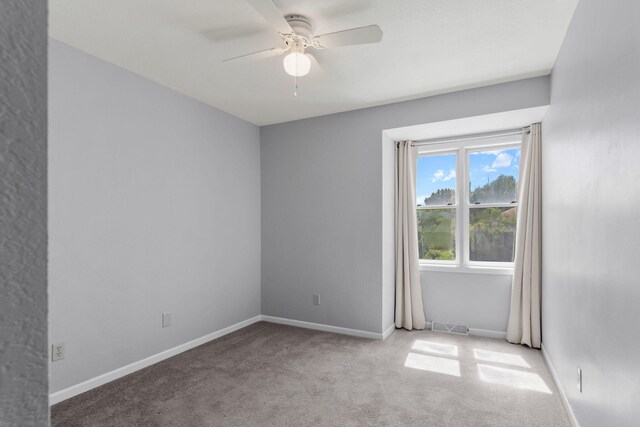 3712 Godfrey Dr, Columbia, MO 65203 - spare room with carpet and ceiling fan