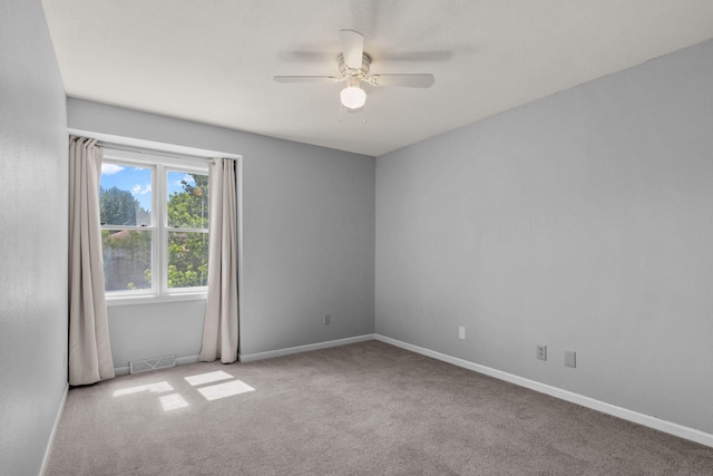 3712 Godfrey Dr, Columbia, MO 65203 - carpeted spare room featuring ceiling fan and baseboards