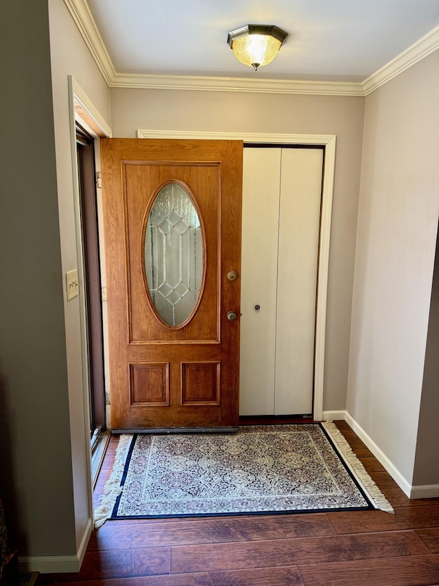 1620 S Berkley Dr, Columbia, MO 65201 - entrance foyer featuring wood finished floors and ornamental molding