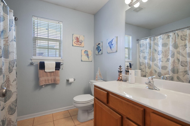 5805 Vero Way, Columbia, MO 65201 - full bathroom featuring vanity, tile patterned floors, and a shower with curtain
