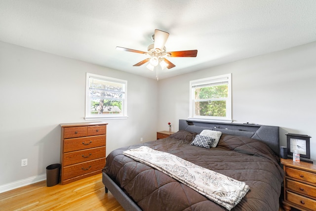 1601 Parklawn Ct, Columbia, MO 65202 - bedroom with light wood-type flooring and ceiling fan