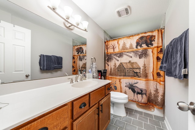 1601 Parklawn Ct, Columbia, MO 65202 - full bathroom with vanity, tile patterned floors, and a shower with curtain