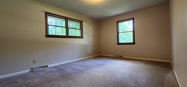 2716 Shagbark Cir, Jefferson City, MO 65109 - carpeted empty room featuring plenty of natural light and a textured ceiling