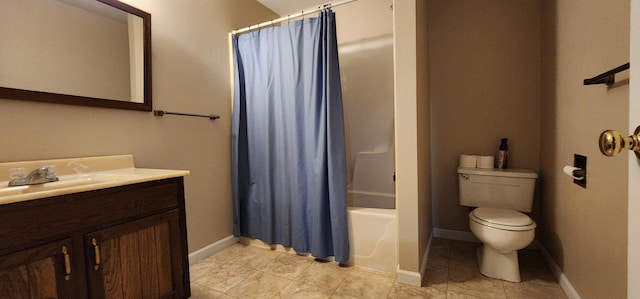 2716 Shagbark Cir, Jefferson City, MO 65109 - full bath featuring vanity, shower / bath combination with curtain, and tile patterned flooring