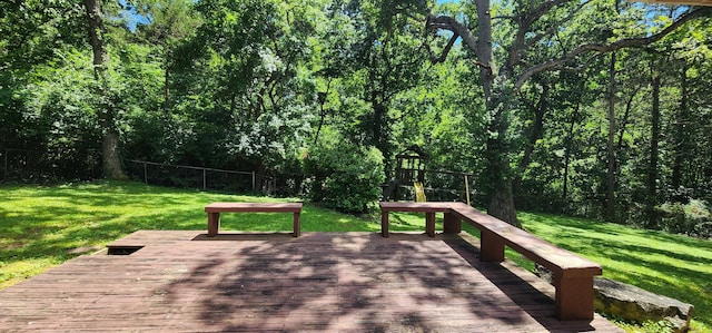 2716 Shagbark Cir, Jefferson City, MO 65109 - view of wooden deck