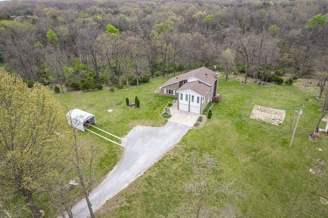2130 E 163, Columbia, MO 65201 - view of subject property with a heavily wooded area