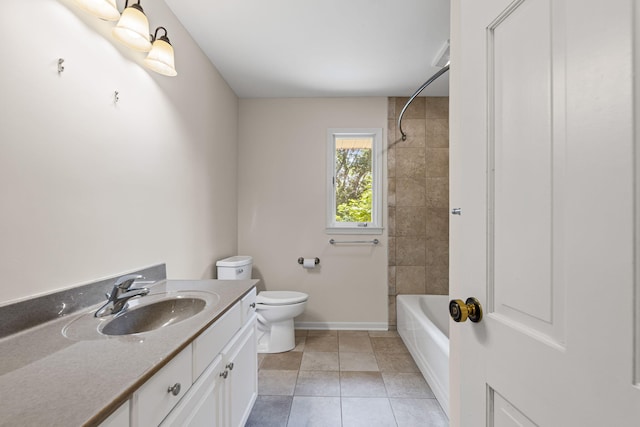 450 W Covered Bridge Rd, Columbia, MO 65203 - bathroom featuring vanity, tile patterned flooring, and bathing tub / shower combination