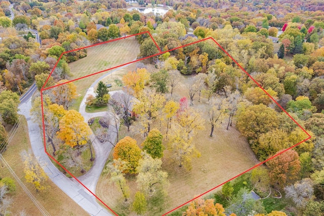 450 W Covered Bridge Rd, Columbia, MO 65203 - aerial view of property and surrounding area with property boundaries highlighted
