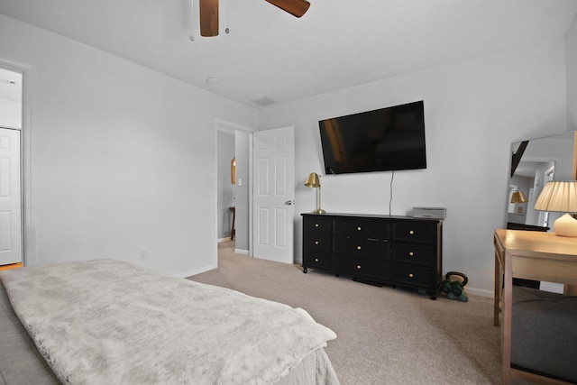 925 Kelli Ct, Centralia, MO 65240 - bedroom featuring carpet floors and a ceiling fan