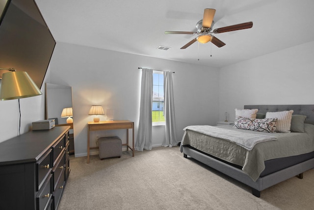 925 Kelli Ct, Centralia, MO 65240 - bedroom featuring light colored carpet and ceiling fan