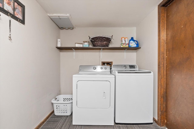 133 Manview Ln, Holts Summit, MO 65043 - washroom featuring independent washer and dryer and baseboards