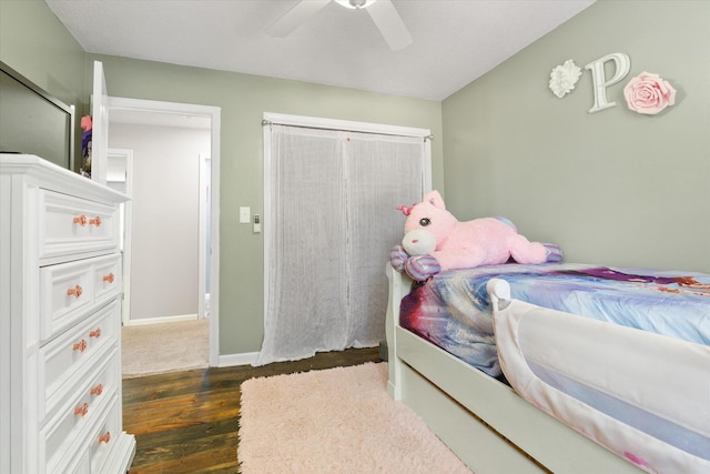 133 Manview Ln, Holts Summit, MO 65043 - bedroom featuring dark wood-style floors and a ceiling fan