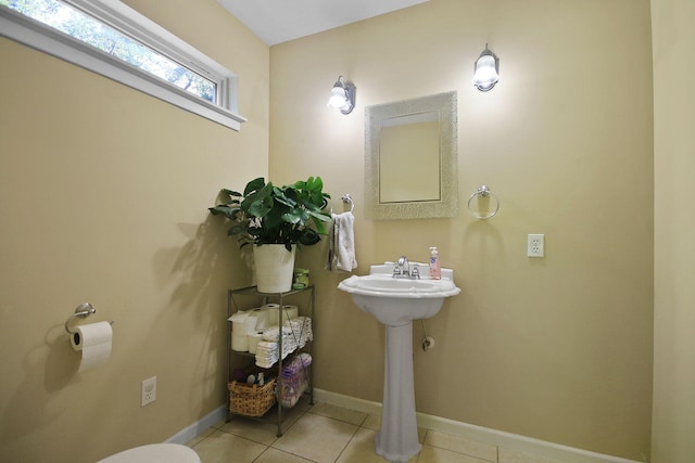 4241 E Ketterer Rd, Columbia, MO 65202 - bathroom with tile patterned floors and baseboards