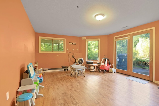 4241 E Ketterer Rd, Columbia, MO 65202 - playroom with wood finished floors